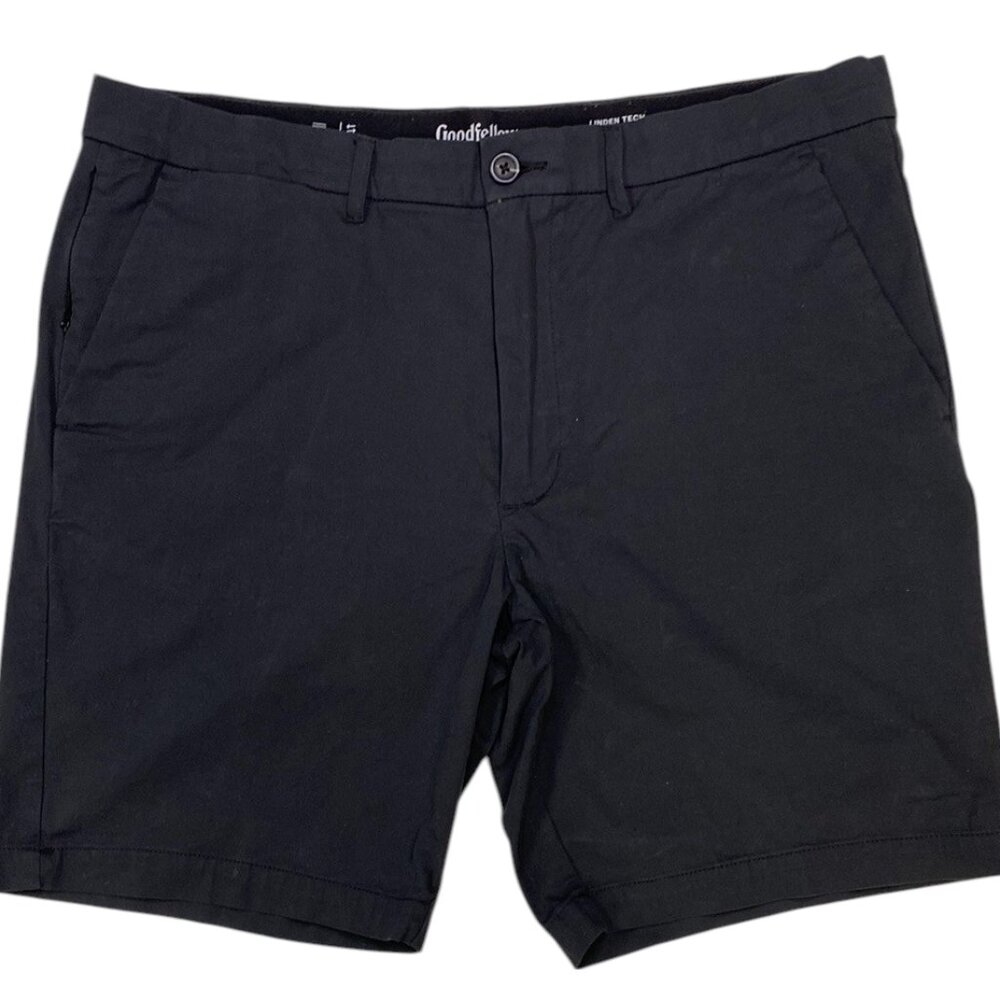 Goodfellow & Co, Men's Classic Black Shorts, Wrinkle Resistant, Size 38
